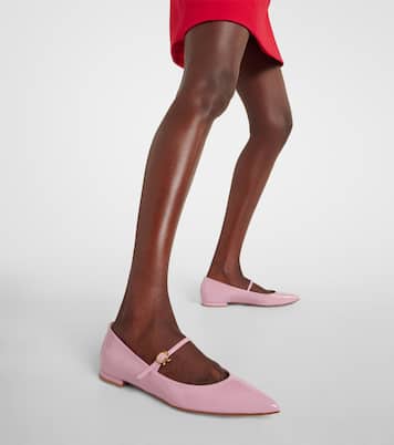 Ribbon Jane 05 patent leather Mary Jane flats | Gianvito Rossi