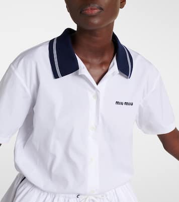 Polokleid aus Baumwolle | Miu Miu