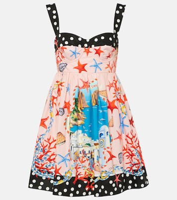 Capri printed cotton minidress | Dolce&Gabbana