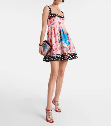 Capri printed cotton minidress | Dolce&Gabbana