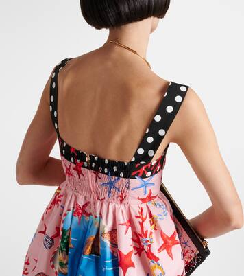 Capri printed cotton minidress | Dolce&Gabbana