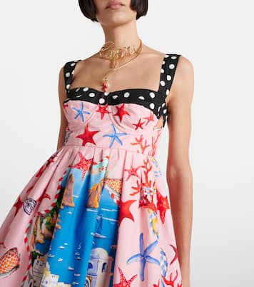 Capri printed cotton minidress | Dolce&Gabbana
