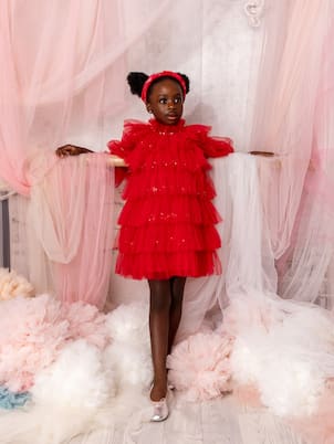 Abito Luminous in tulle con volant | Tutu Du Monde