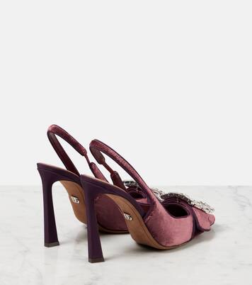 Pumps slingback in velluto con cristalli | Dolce&Gabbana