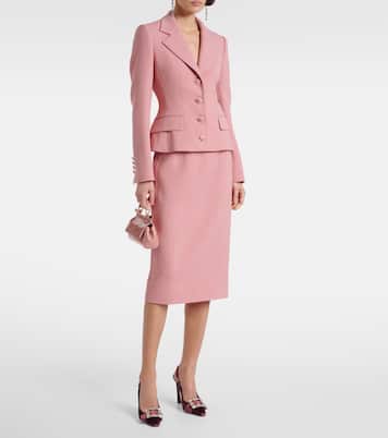 Pumps slingback in velluto con cristalli | Dolce&Gabbana