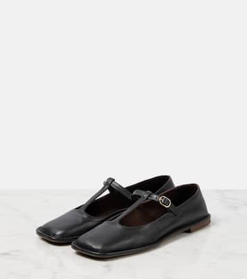 Ballerinas Square T-Strap aus Leder | The Row