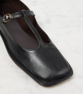 Ballerinas Square T-Strap aus Leder | The Row