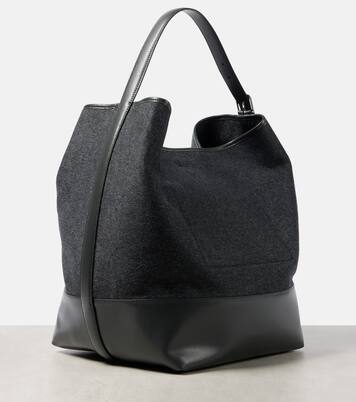 Cabas en laine et cuir | Toteme