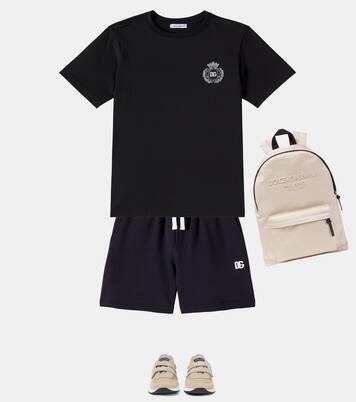 Logo cotton jersey shorts | Dolce&Gabbana Kids
