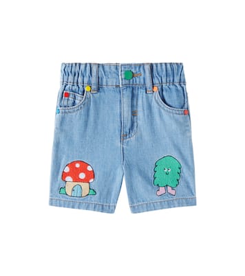 Baby embroidered denim shorts | Stella McCartney Kids