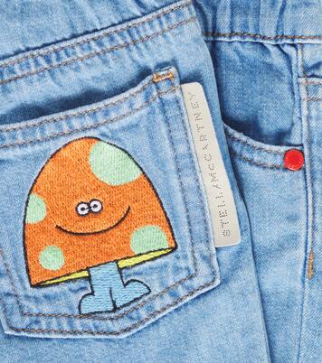 Baby embroidered denim shorts | Stella McCartney Kids