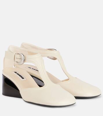 Leather Mary Jane pumps | Jil Sander