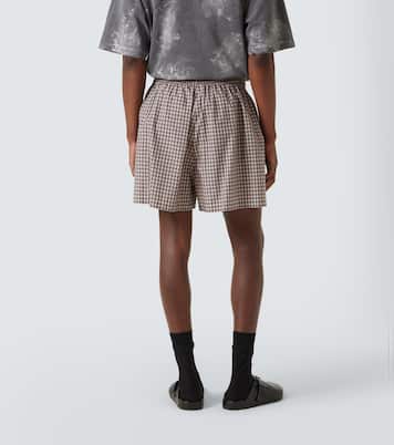Checked cotton shorts | Balenciaga