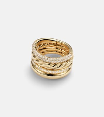 DY Mercer® 18kt gold ring with diamonds | David Yurman