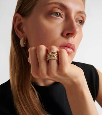 DY Mercer® 18kt gold ring with diamonds | David Yurman