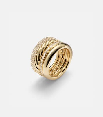 DY Mercer® 18kt gold ring with diamonds | David Yurman