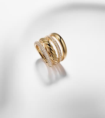 DY Mercer® 18kt gold ring with diamonds | David Yurman