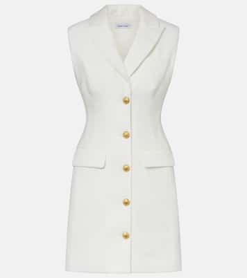 فستان قصير من الكتّان المخلوط Fairfax | Veronica Beard