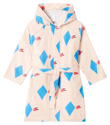 Diamond Bird printed terry robe | Jellymallow
