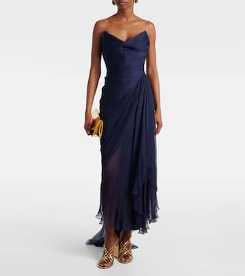 Robe longue Heidi en soie | Maria Lucia Hohan