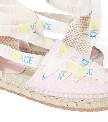 Logo canvas espadrilles | Versace Kids