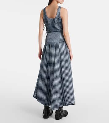 High-Rise-Maxirock aus einem Baumwollgemisch | Ganni