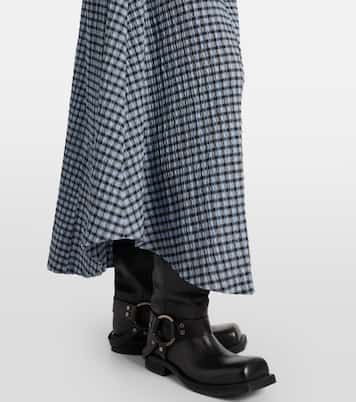 High-Rise-Maxirock aus einem Baumwollgemisch | Ganni