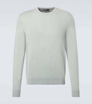 코튼 크루넥 스웨터 | Loro Piana