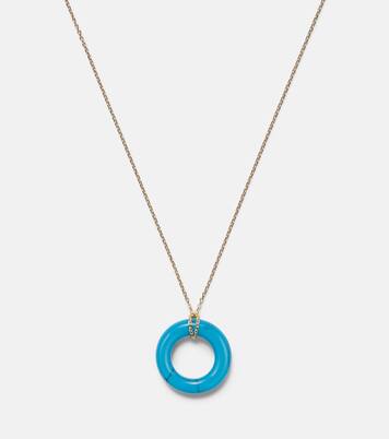Collier en or 14 ct et turquoise | Mateo