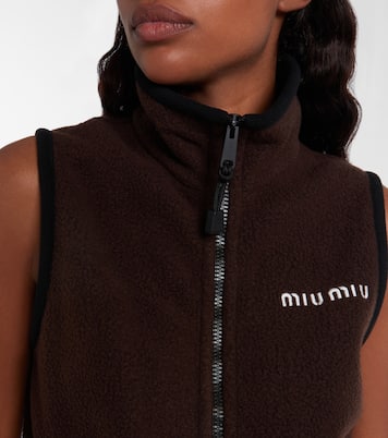 Minikleid aus Fleece | Miu Miu