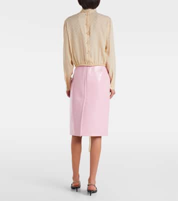 Schluppenbluse GG aus Seide | Gucci