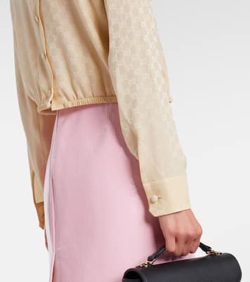 Schluppenbluse GG aus Seide | Gucci