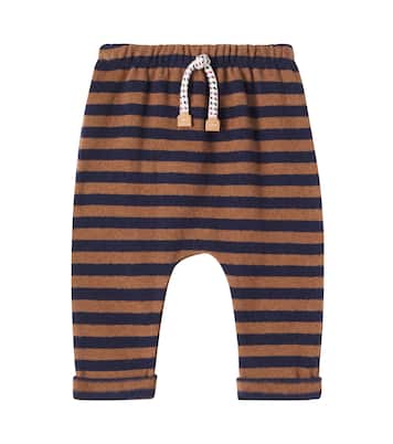 Baby Uriel striped cotton-blend sweatpants | 1 + in the Family