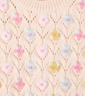 Yuliya open-knit floral top | Louise Misha