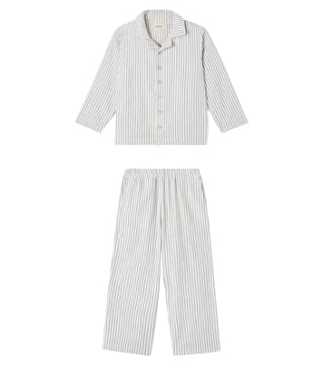 Madison striped cotton pajamas | Wheat