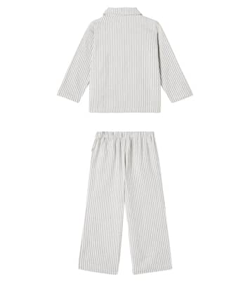 Madison striped cotton pajamas | Wheat