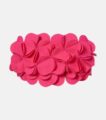 Tess floral-appliqué bikini top | Karla Colletto