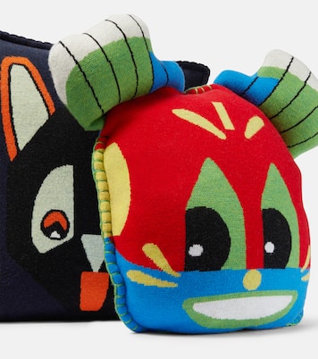 X Louis Wain Kissen Knight Cat aus Woll-Jacquard | Loewe