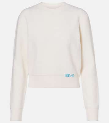 Logo embroidered wool sweater | Loewe