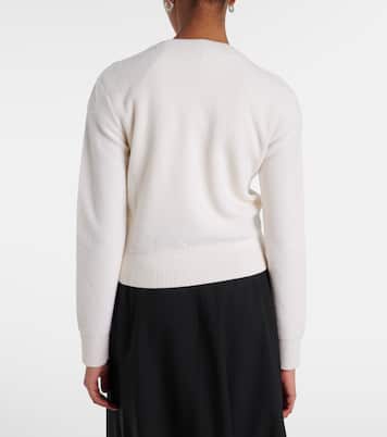 Logo embroidered wool sweater | Loewe