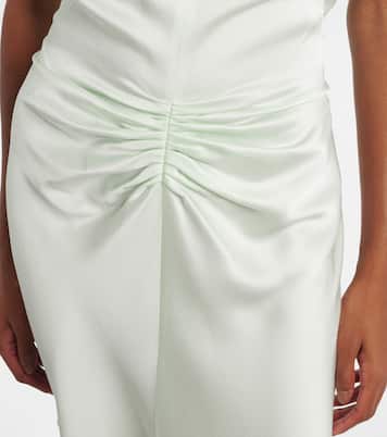 Gathered satin minidress | Victoria Beckham