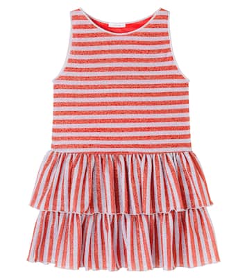 Striped lamé dress | Oséree Kids