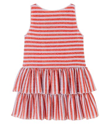 Striped lamé dress | Oséree Kids