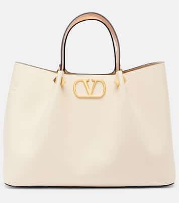 Tote Bag VLogo Medium aus Leder | Valentino Garavani