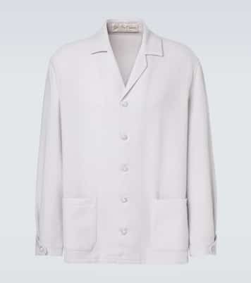 Affirmations cashmere pajama shirt with moonstone | God's True Cashmere