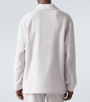 Affirmations cashmere pajama shirt with moonstone | God's True Cashmere