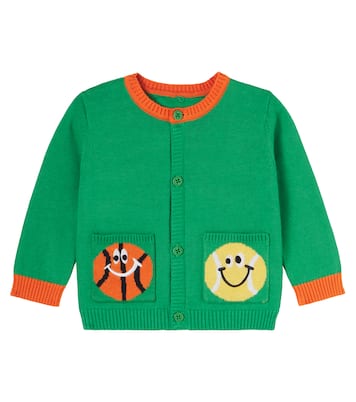 Baby embroidered cotton cardigan | Stella McCartney Kids