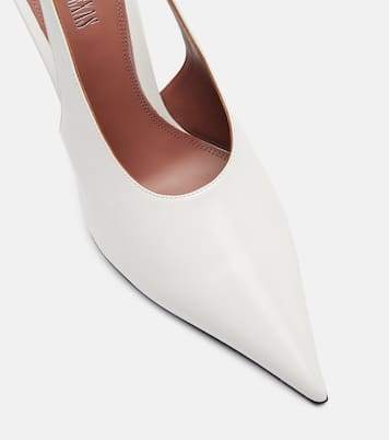 Nina 105 patent leather slingback pumps | Paris Texas