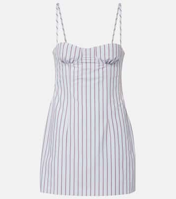 Pinstripe cotton-blend minidress | SIR