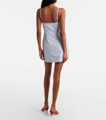 Pinstripe cotton-blend minidress | SIR